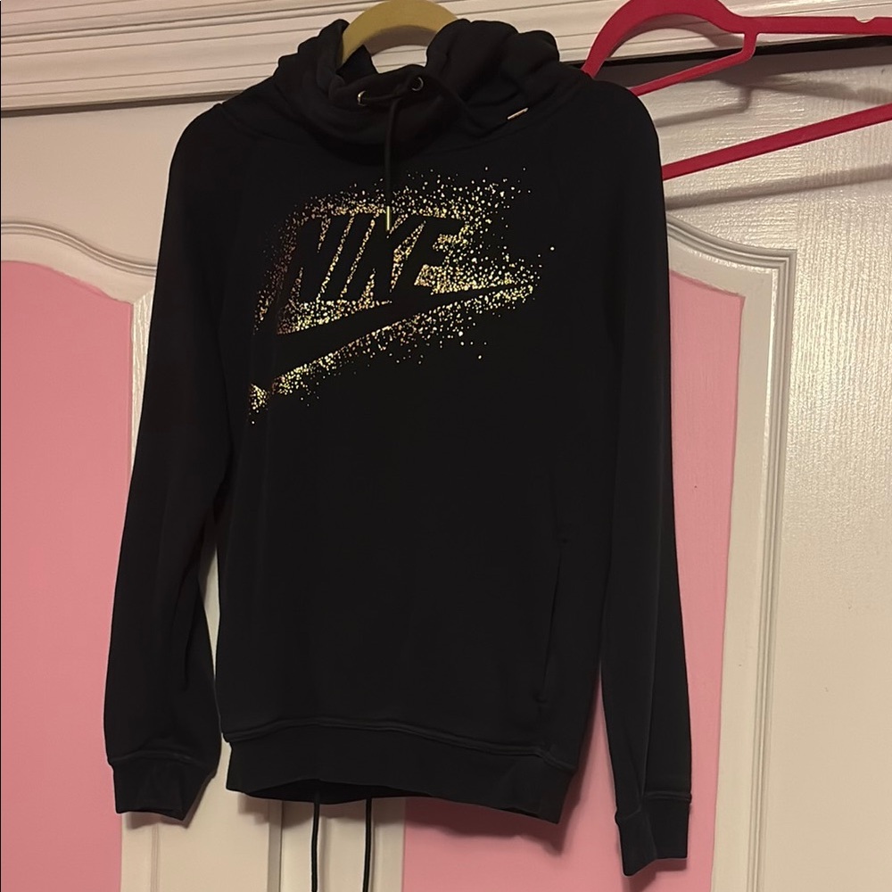 Nike Black outfit with Sparkling Gold Logo
